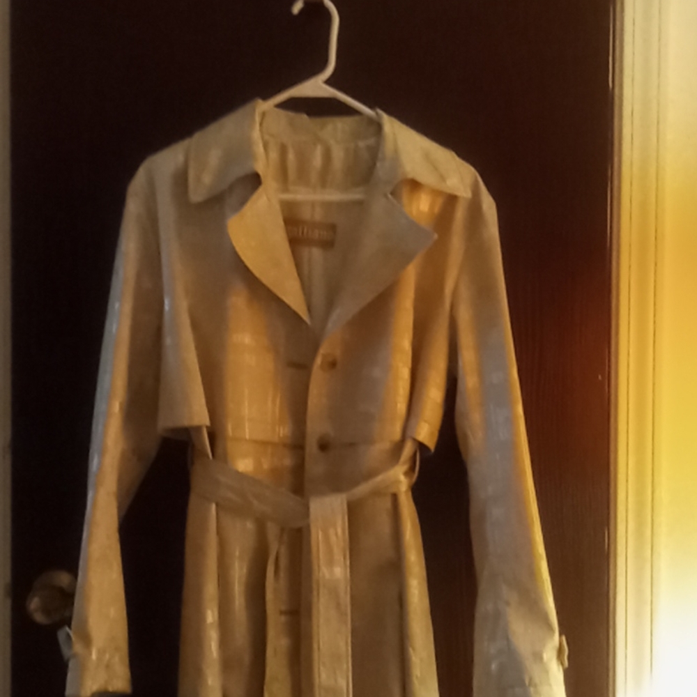 Galliano Gold Trench Coat